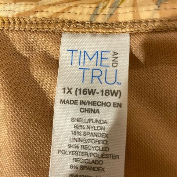 Time and Tru High Waist Bikini Bottom 1X (16W-18W) (FR) - Picture 8 of 11